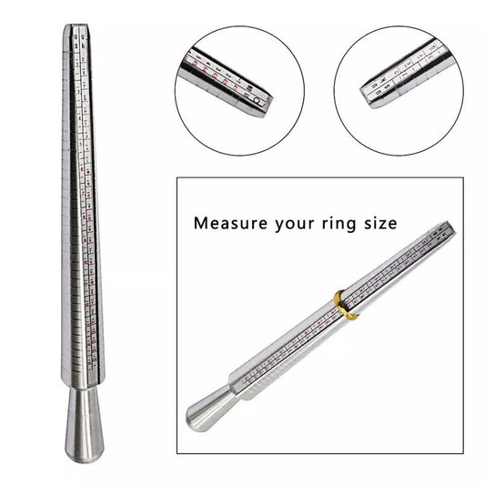 2-in-1 Professional Ring Sizer Measuring Tool Set