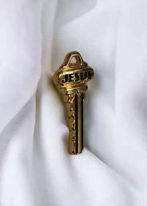 JESUS Key Lapel Pin