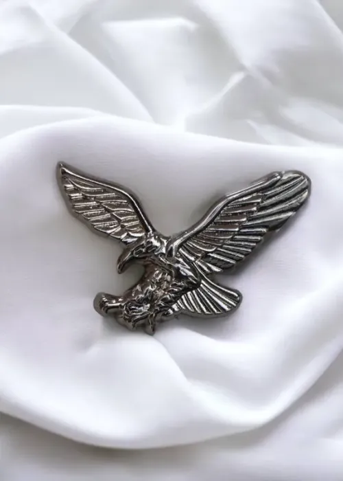 Flying Eagle Lapel Pin - Silver