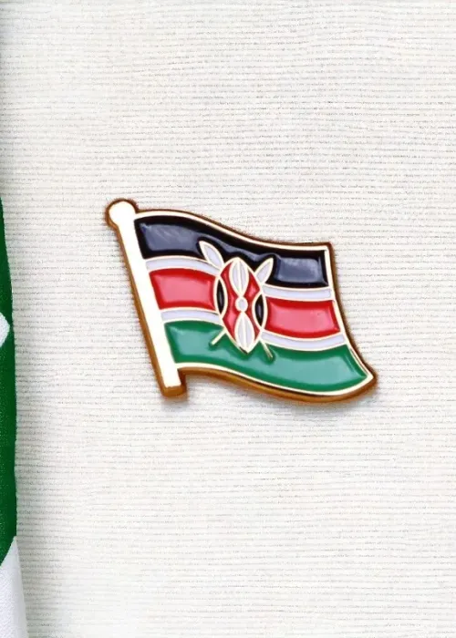 Single Kenya Flag Lapel Pin