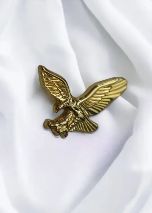 Flying Eagle Lapel Pin - Golden