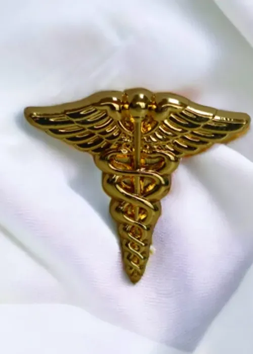 Caduceus Medical Lapel Pin