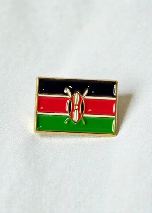 Kenya Straight Flag Lapel Pin