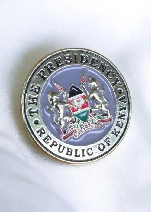 Presidency Grey Emblem Lapel Pin